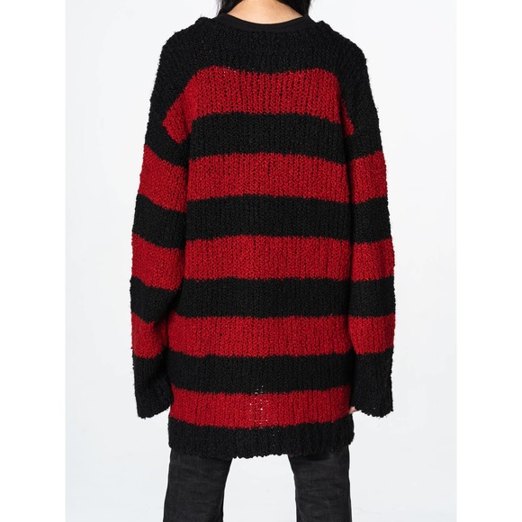 SS/AW03 Striped Grunge Knit Sweater - Picture 2 of 6